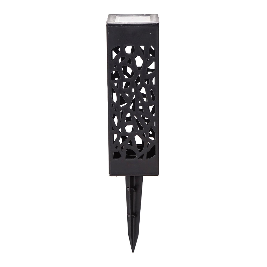 Aigostar - LED Saules enerģijas lampa LED/0,006W/1,2V 28,5cm melna 100 mAh 6500K  IP44