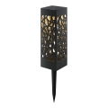 Aigostar - LED Saules enerģijas lampa LED/0,006W/1,2V 28,5cm melna 2700K IP44