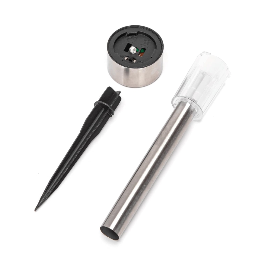 Aigostar - LED Saules enerģijas lampa LED/0,006W/1,2V 29,5 cm 40 mAh matēts hroms 6500K IP44