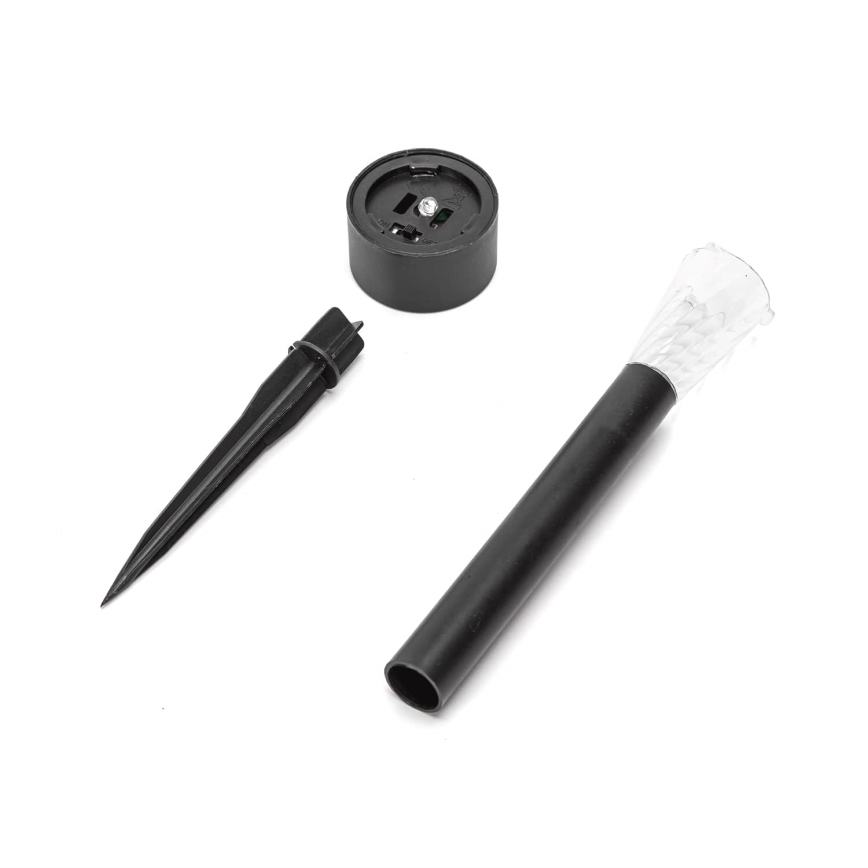 Aigostar - LED Saules enerģijas lampa LED/0,006W/1,2V 40 mAh 29,5 cm melna 6500K IP44