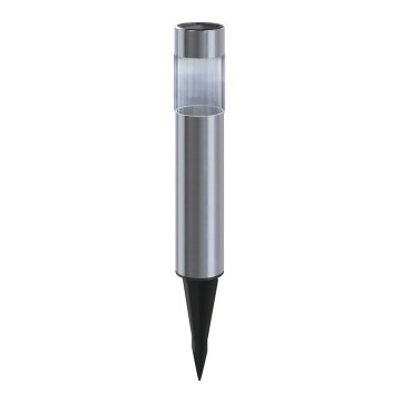 Aigostar - LED Saules enerģijas lampa LED/0,006W/1,2V 31,5 cm hroms 6500K IP44