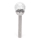 Aigostar - LED Saules enerģijas lampa LED/0,006W/1,2V 37,8cm matēts hroms 2700K IP44