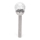 Aigostar - LED Saules enerģijas lampa LED/0,006W/1,2V 37,8cm matēts hroms 6500K IP44 100 mAh