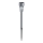 Aigostar - LED Saules enerģijas lampa LED/0,006W/1,2V 40 mAh 29,7 cm matēts hroms 6500K IP44