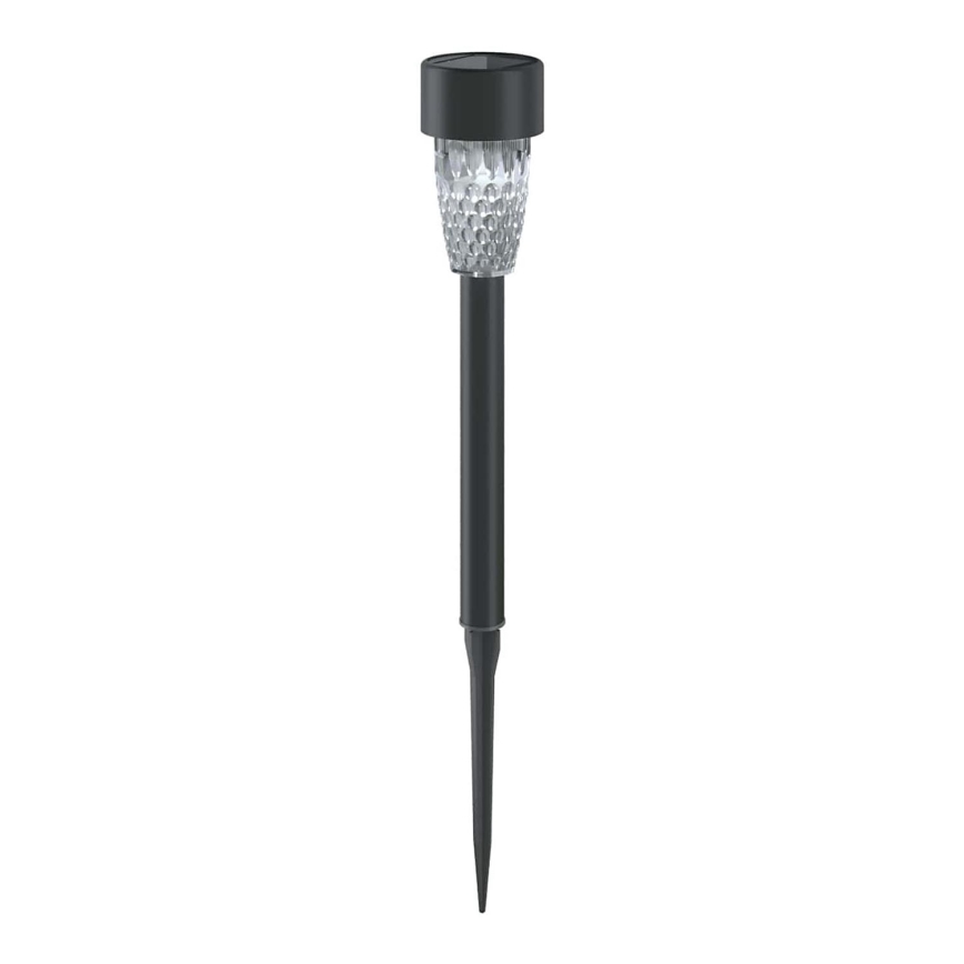 Aigostar - LED Saules enerģijas lampa LED/0,006W/1,2V 40 mAh 29,7 cm melna 6500K IP44