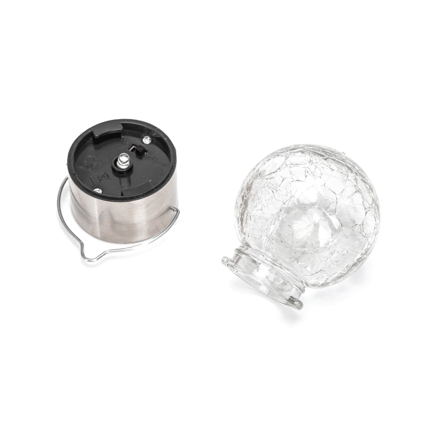 Aigostar - LED Saules enerģijas lampa LED/0,006W/1,2V d. 6 cm 100 mAh 6500K IP44