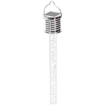Aigostar - LED Saules enerģijas lampa LED/0,006W/1,2V hroms 2700K IP44