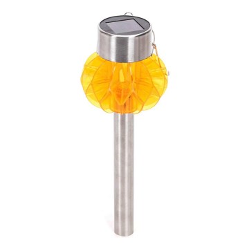Aigostar - LED Saules enerģijas lampa LED/0,012W/1,2V 38,4cm 3000K IP44 oranža