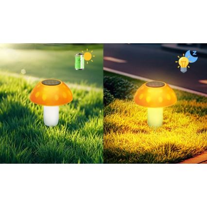 Aigostar - LED Saules enerģijas lampa LED/0,024W/1,2V 200 mAh 2700K IP44