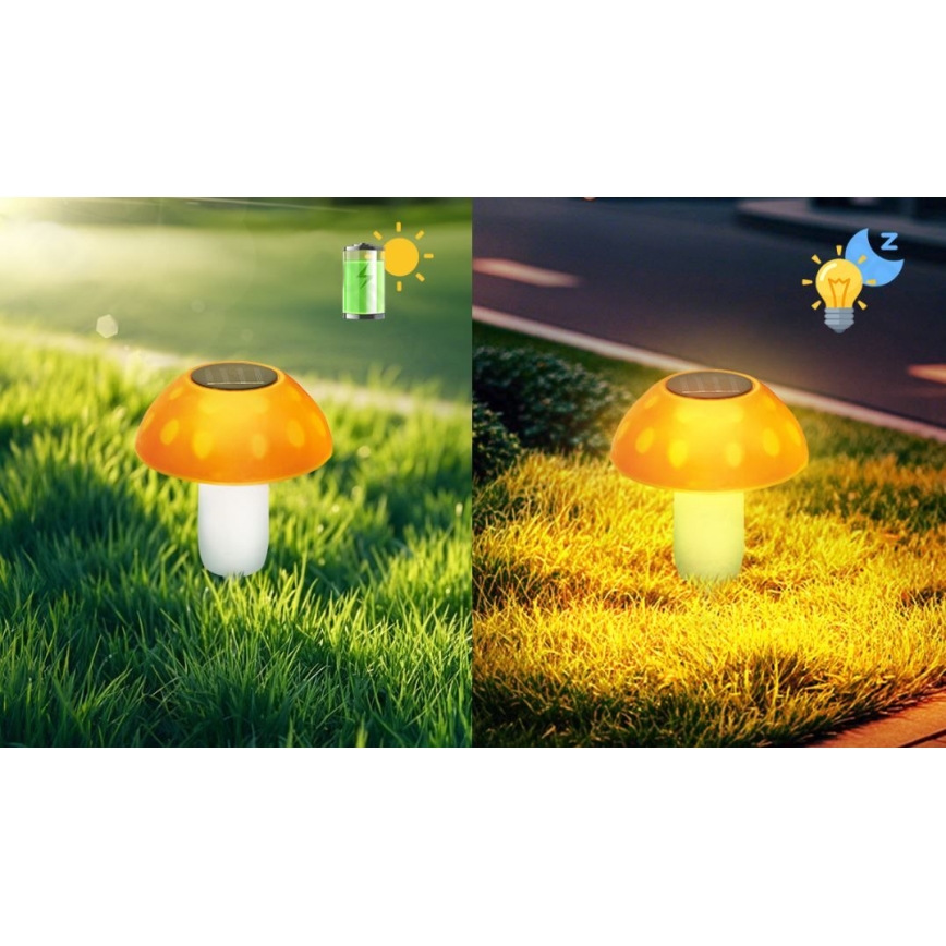 Aigostar - LED Saules enerģijas lampa LED/0,024W/1,2V 200 mAh 2700K IP44