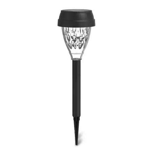 Aigostar - LED Saules enerģijas lampa LED/0,06W/2V 33,5 cm 6500K IP44 100 mAh melna
