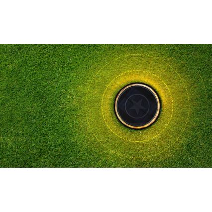 Aigostar - LED Saules enerģijas lampa LED/0,6W/5,5V 24,5 cm 500 mAh 3200K IP66 melna