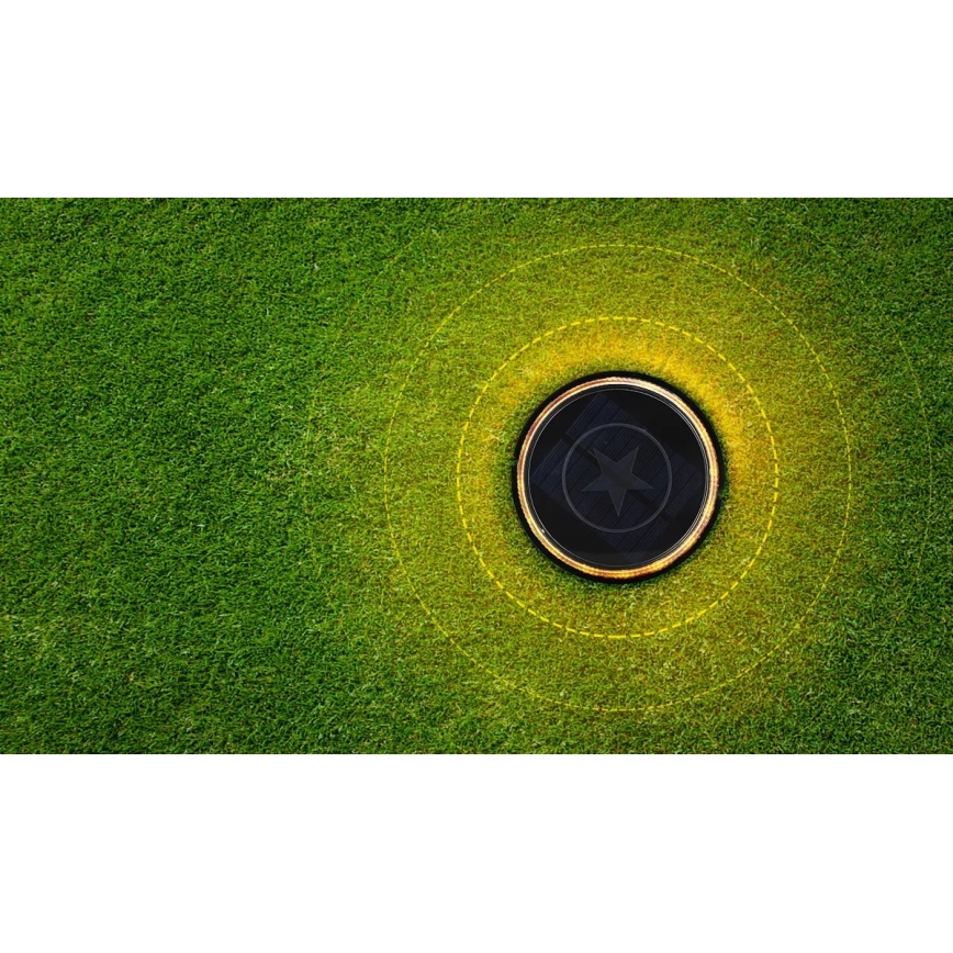 Aigostar - LED Saules enerģijas lampa LED/0,6W/5,5V 24,5 cm 500 mAh 3200K IP66 melna