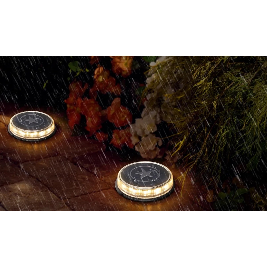 Aigostar - LED Saules enerģijas lampa LED/0,6W/5,5V 24,5 cm 500 mAh 3200K IP66 melna