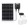Aigostar - LED Saules enerģijas lustra ar sensoru 2xLED/35W/12V 6000 mAh 6500K d. 10 cm + tālvadības pults