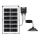 Aigostar - LED Saules enerģijas lustra LED/35W/12V 3000 mAh 6500K d. 15 cm + tālvadības pults