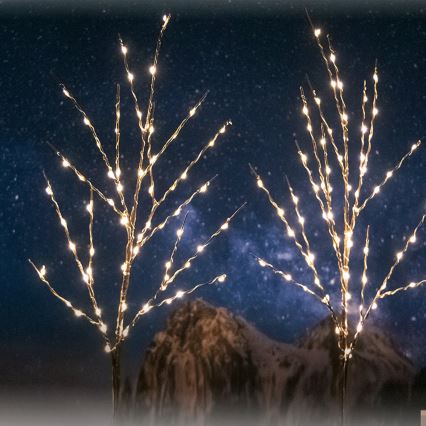 Aigostar - LED Saules enerģijas rotājums 140xLED/3m IP65 silti balta vīnogulājs