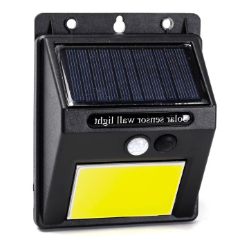 Aigostar - LED Saules enerģijas sienas lampa ar sensoru LED/13W/5,5V 6500K IP65