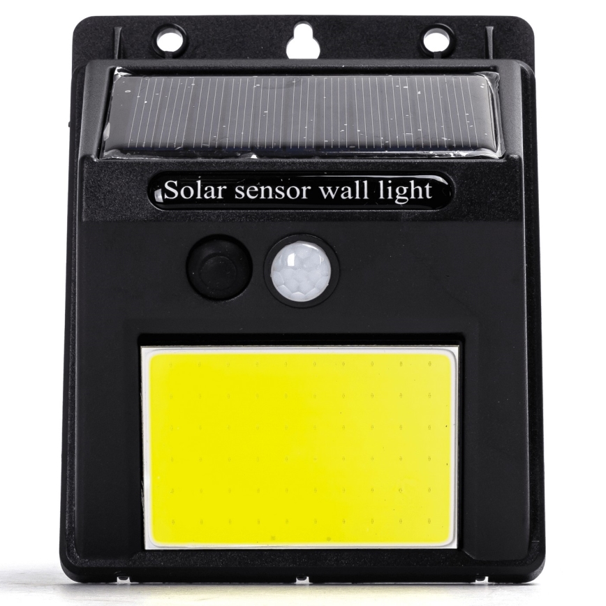 Aigostar - LED Saules enerģijas sienas lampa ar sensoru LED/13W/5,5V 6500K IP65