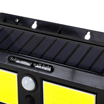 Aigostar - LED Saules enerģijas sienas lampa ar sensoru LED/20W/5,5V 2400 mAh 6500K IP65