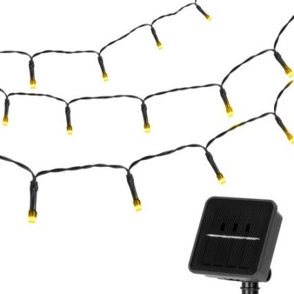 Aigostar - LED Saules enerģijas virtene 100xLED/12m 300 mAh IP65 silti balta