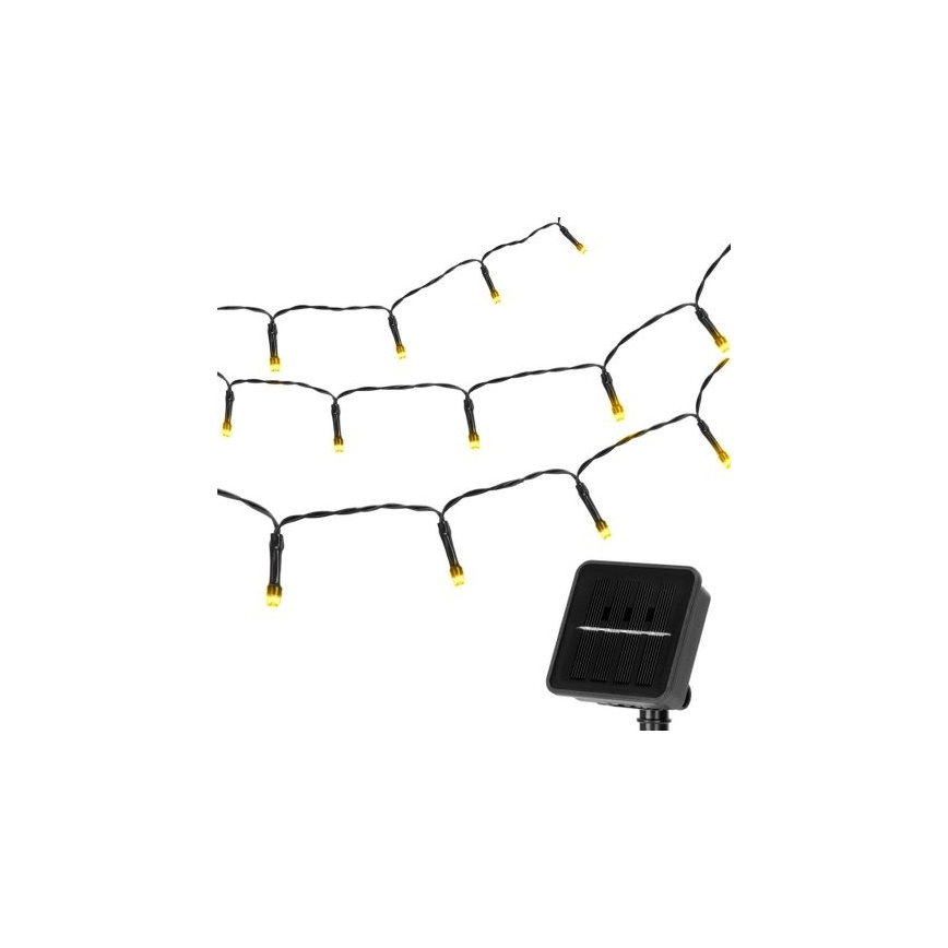 Aigostar - LED Saules enerģijas virtene 100xLED/12m 300 mAh IP65 silti balta