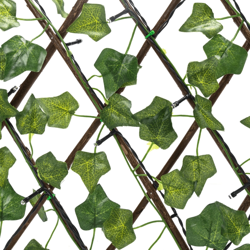 Aigostar - LED Saules enerģijas virtene 56xLED/2x0,4m IP65 silti balta ivy