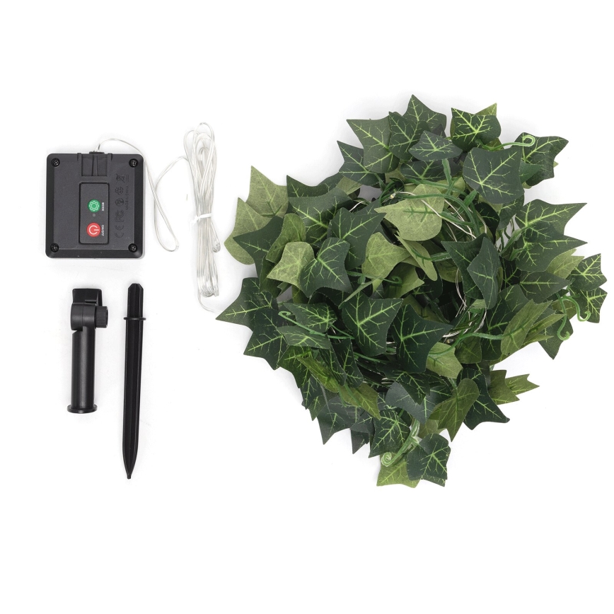 Aigostar - LED Saules enerģijas virtene 70xLED/4x1m IP65 silti balta ivy