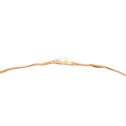Aigostar - LED Saules enerģijas virtene LED/8 funkcijas 12m IP65 silti balta