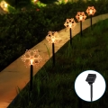 Aigostar - LED Saules enerģijas Ziemassvētki lampa LED/0,054W/1,2V 1m IP65 silti balta