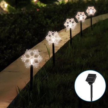 Aigostar - LED Saules enerģijas Ziemassvētki lampa LED/0,054W/1,2V 1m IP65 vēsi balta