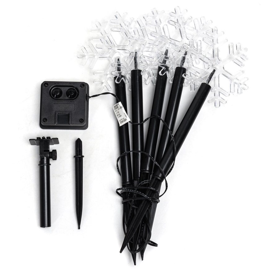 Aigostar - LED Saules enerģijas Ziemassvētki lampa LED/0,054W/1,2V 1m IP65 vēsi balta