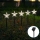 Aigostar - LED Saules enerģijas Ziemassvētki lampa LED/0,054W/1,2V 1m IP65 vēsi balts