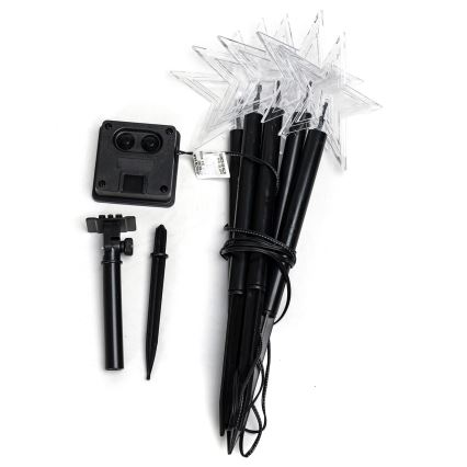 Aigostar - LED Saules enerģijas Ziemassvētki lampa LED/0,054W/1,2V 1m IP65 vēsi balts