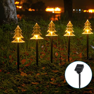 Aigostar - LED Saules enerģijas Ziemassvētku lampa LED/0,054W/1,2V 1m IP65 silti balta