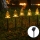Aigostar - LED Saules enerģijas Ziemassvētku lampa LED/0,054W/1,2V 1m IP65 silti balta