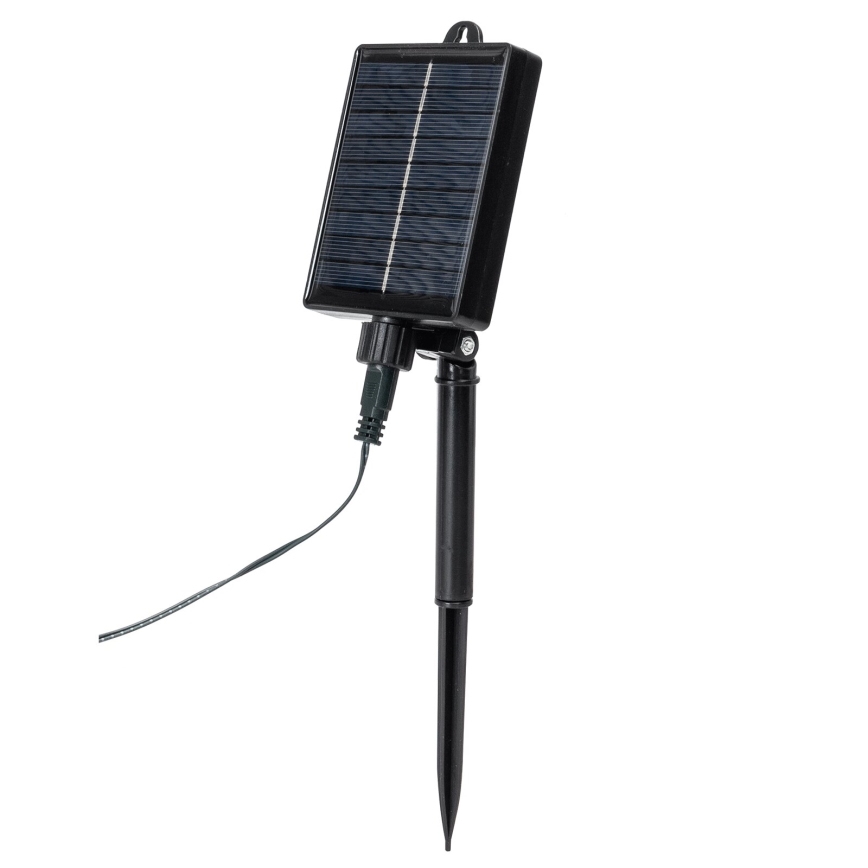 Aigostar - LED Saules enerģijas Ziemassvētku virtene 20xLED/8 funkcijas 11,5m IP65 silti balta