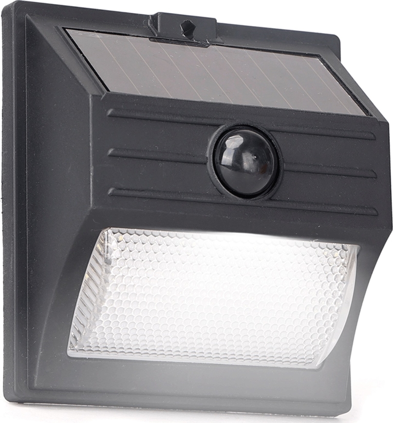 Aigostar - LED Saules gaismas ar sensora LED/3,7V 6500K 500 mAh IP65 melnā krāsā