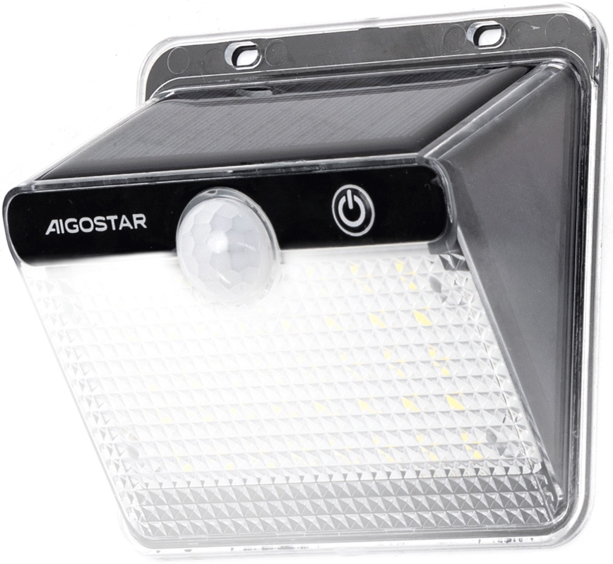 Aigostar - LED Saules gaismas lampa ar sensoru LED/3,7V 6500K 1200 mAh IP65 melna
