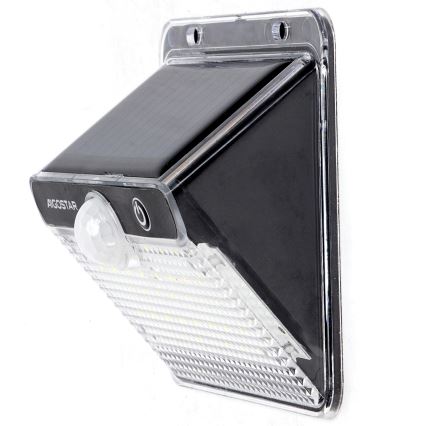 Aigostar - LED Saules gaismas lampa ar sensoru LED/3,7V 6500K 1200 mAh IP65 melna