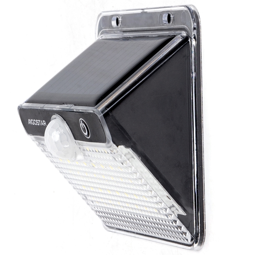 Aigostar - LED Saules gaismas lampa ar sensoru LED/3,7V 6500K 1200 mAh IP65 melna