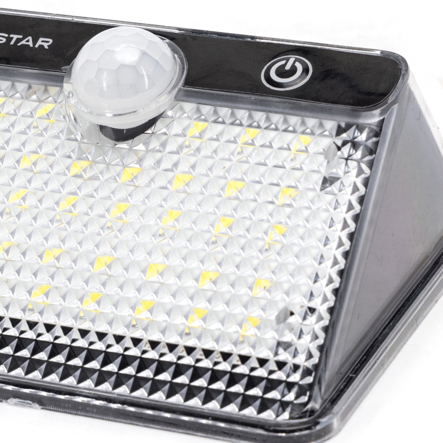 Aigostar - LED Saules gaismas lampa ar sensoru LED/3,7V 6500K 1200 mAh IP65 melna
