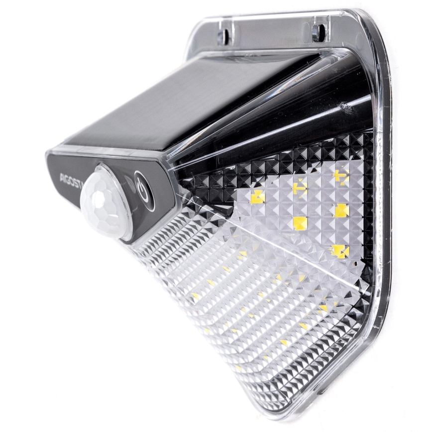 Aigostar - LED Saules gaismas lampa ar sensoru LED/3,7V 6500K 500 mAh IP65 melna