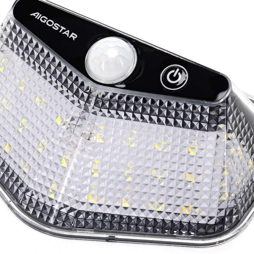 Aigostar - LED Saules gaismas lampa ar sensoru LED/3,7V 6500K 500 mAh IP65 melna