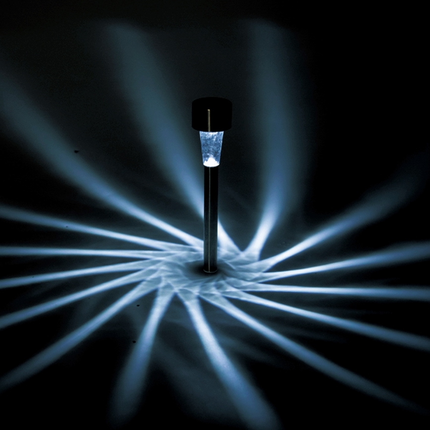 Aigostar - LED saules gaismeklis LED/2V IP44 40 mAh matēts hroms