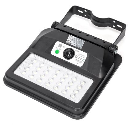 Aigostar - LED saules darbināma ielu lampa ar sensoru LED/50W/3,2V 1000mAh 6500K + tālvadības pults