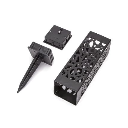 Aigostar - LED Saules lampa LED/0,006W/1,2V 100 mAh 28,5 cm melna 3000K IP44