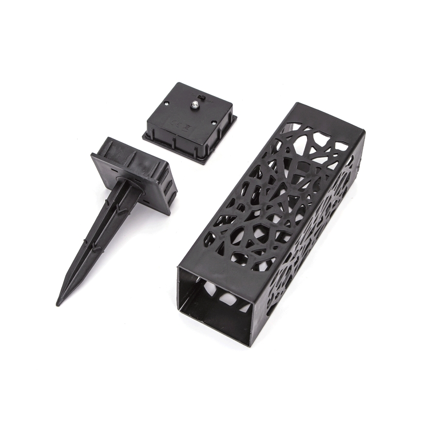 Aigostar - LED Saules lampa LED/0,006W/1,2V 100 mAh 28,5 cm melna 3000K IP44