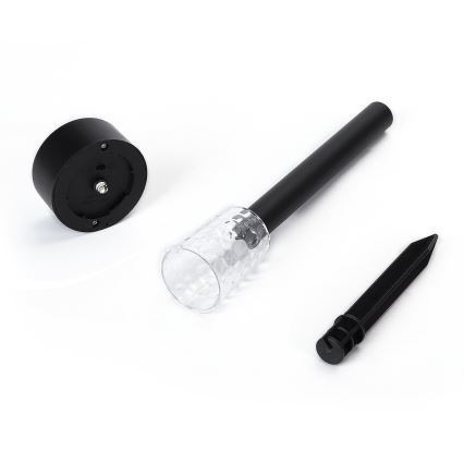 Aigostar - LED Saules lampa LED/0,06W/2V 32,7 cm 6500K IP44 600 mAh melna