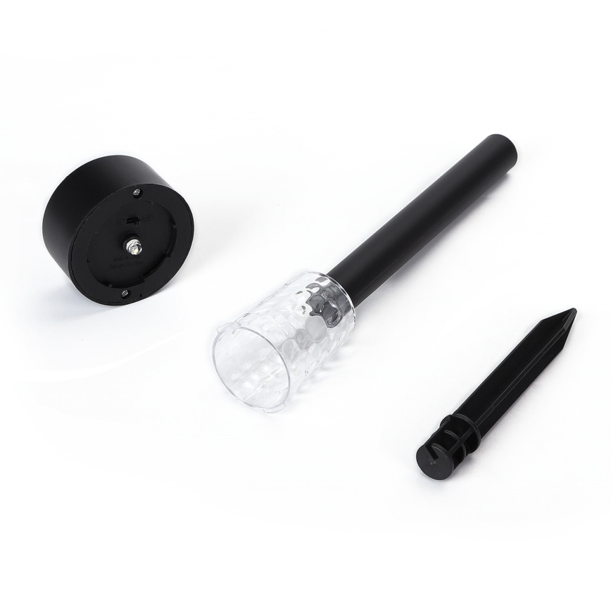 Aigostar - LED Saules lampa LED/0,06W/2V 32,7 cm 6500K IP44 600 mAh melna